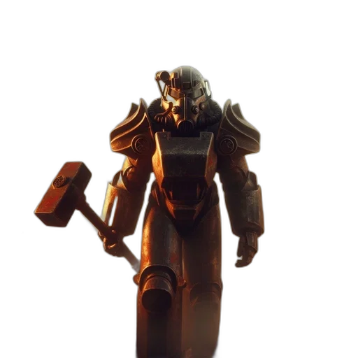 robot, weapon, staff, creature transparent PNG cut-out