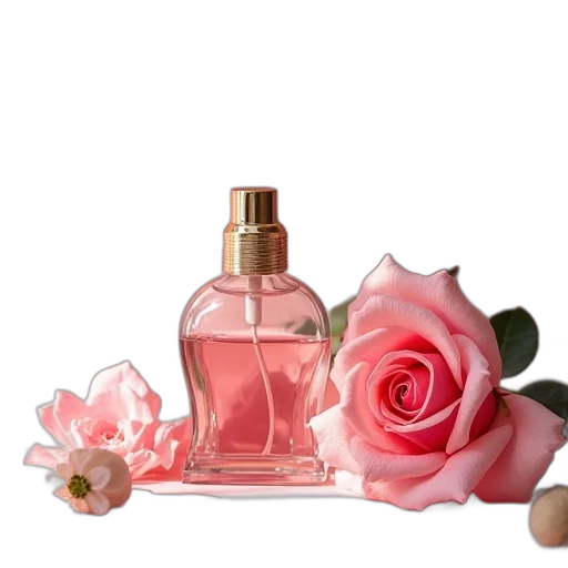 bottle, crown, flower, jewelry transparent PNG cut-out
