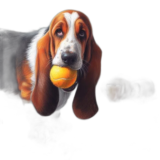 animal, photorealistic, watercolor, oil painting transparent PNG cut-out