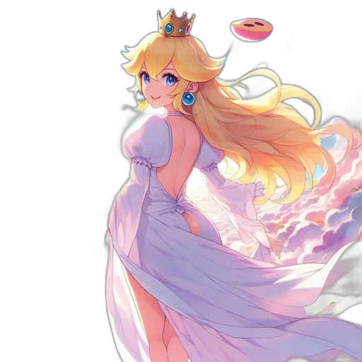 dress, crown, concept art, pixel art transparent PNG cut-out