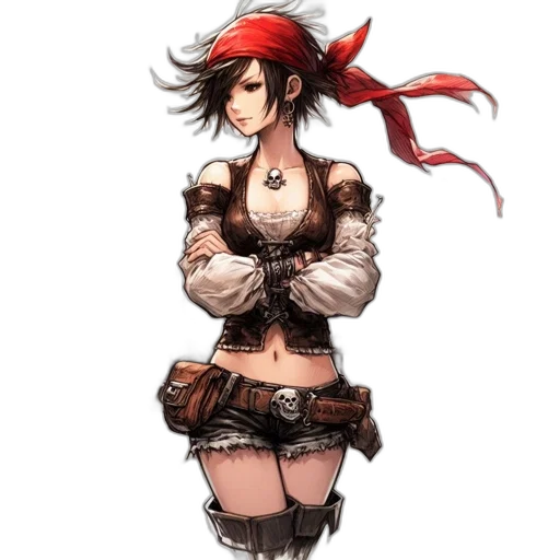 dress, staff, hat, weapon transparent PNG cut-out