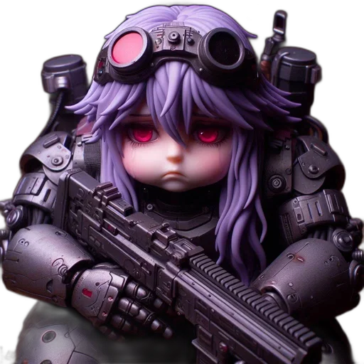 robot, weapon, cyberpunk, concept art transparent PNG cut-out