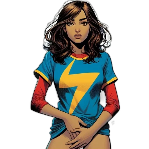 comic book art, concept art, cartoon, female transparent PNG cut-out