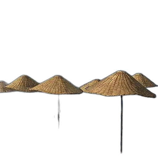 hat, umbrella, staff, furniture transparent PNG cut-out