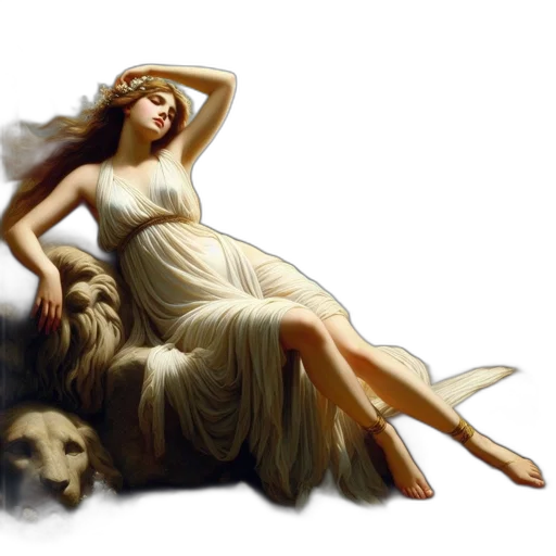 dress, oil painting, photorealistic, fantasy art transparent PNG cut-out
