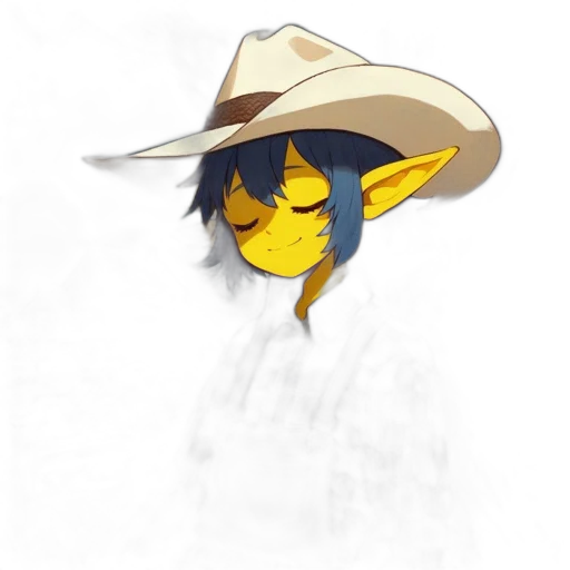 hat, mask, staff, face transparent PNG cut-out