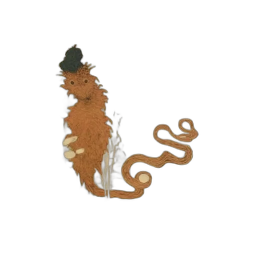 hair, staff, dragon, creature transparent PNG cut-out