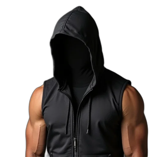 jacket, mask, face, 3d render transparent PNG cut-out