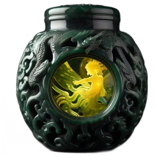 dragon, bottle, jewelry, mask transparent PNG cut-out