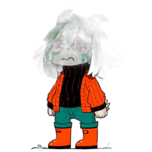 jacket, creature, mask, hair transparent PNG cut-out