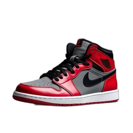 shoes, 3d render, red, air transparent PNG cut-out