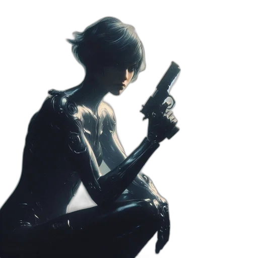 weapon, sword, jacket, concept art transparent PNG cut-out