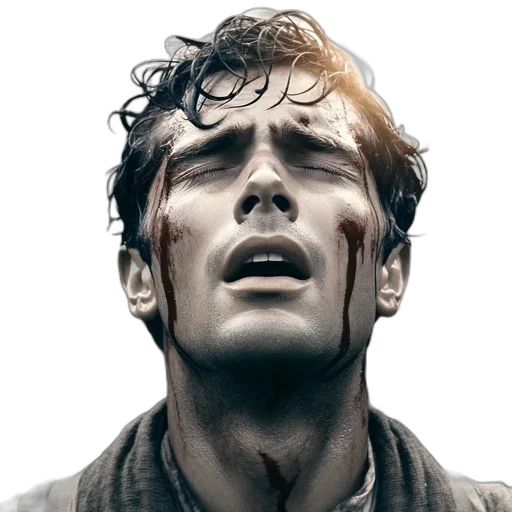face, photorealistic, concept art, comic book art transparent PNG cut-out