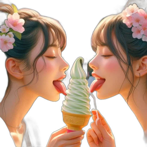 food, flower, photorealistic, vaporwave transparent PNG cut-out