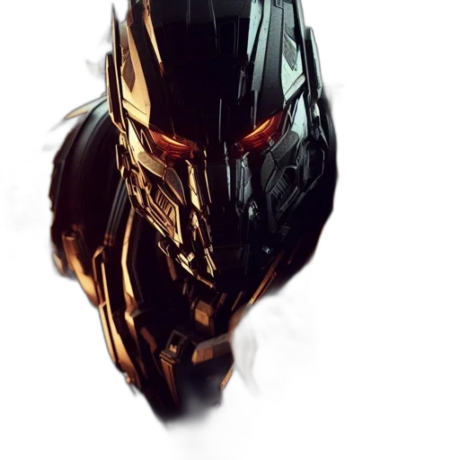 robot, mask, face, weapon transparent PNG cut-out