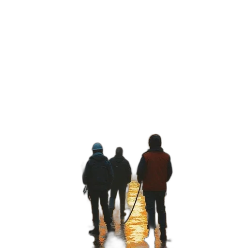 umbrella, jacket, staff, hat transparent PNG cut-out