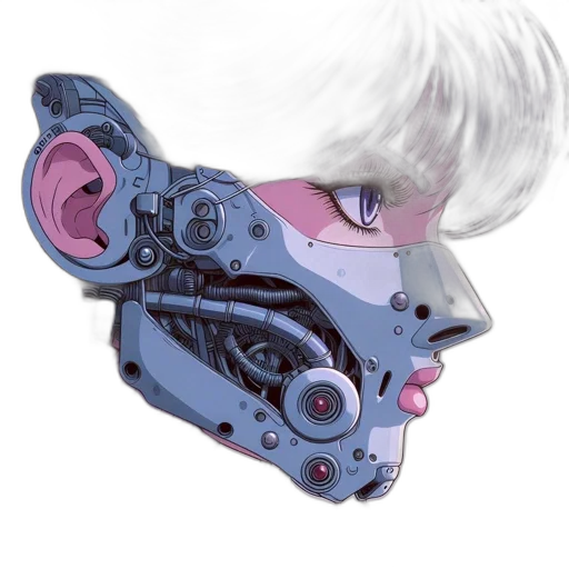 mask, robot, face, weapon transparent PNG cut-out