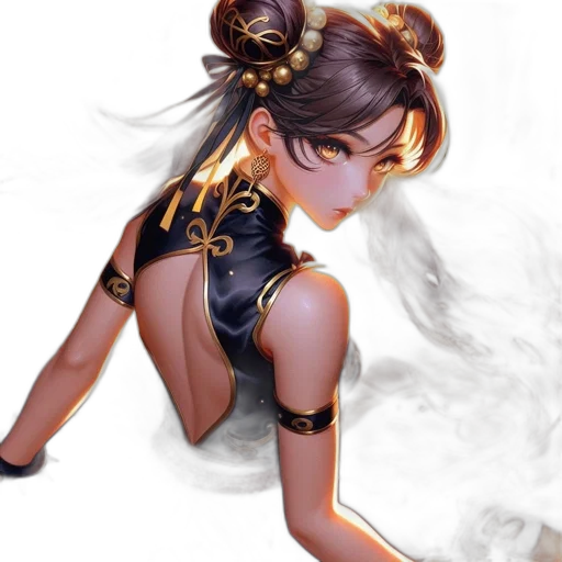 staff, mask, dress, fantasy art transparent PNG cut-out