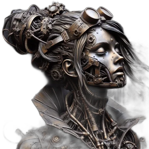 mask, face, crown, robot transparent PNG cut-out