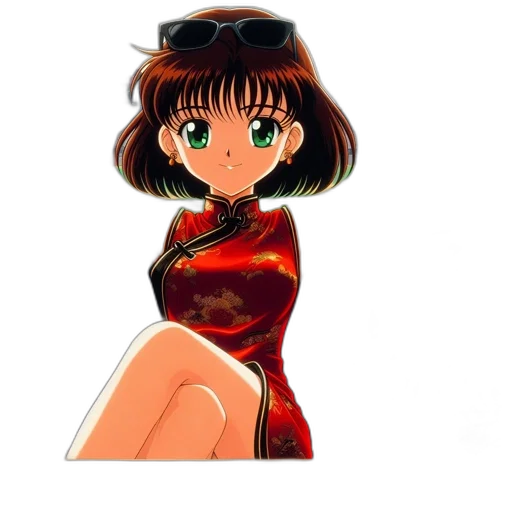 dress, jacket, robot, anime transparent PNG cut-out