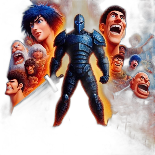 comic book art, concept art, 3d render, fantasy art transparent PNG cut-out