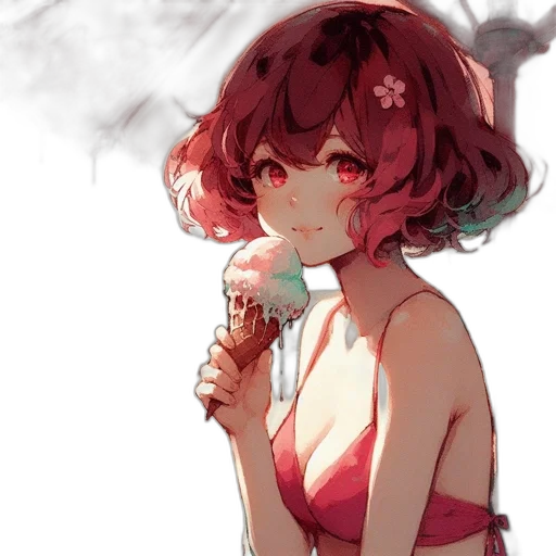 umbrella, flower, weapon, staff transparent PNG cut-out
