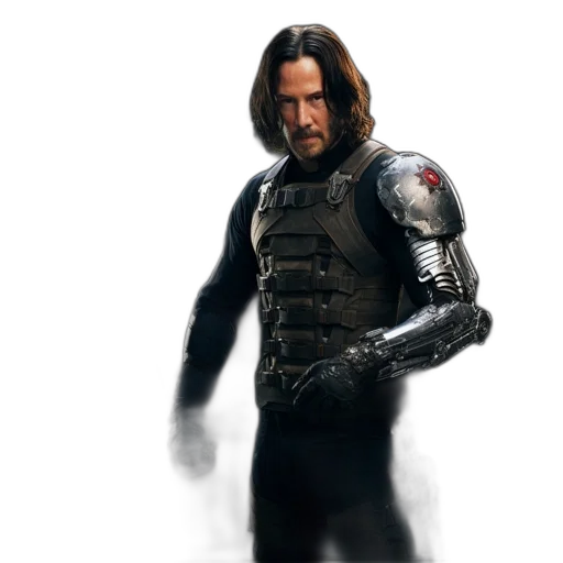 robot, jacket, weapon, animal transparent PNG cut-out