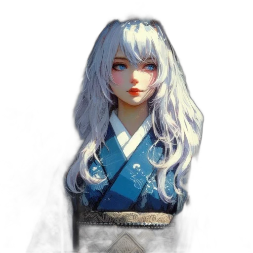 staff, face, dress, hair transparent PNG cut-out