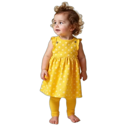 dress, photorealistic, golden, yellow transparent PNG cut-out