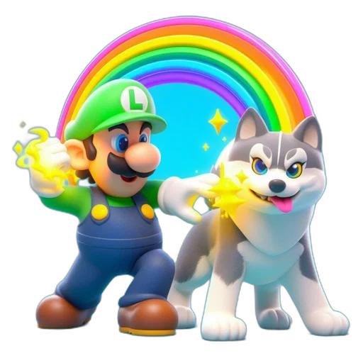 animal, staff, weapon, 3d render transparent PNG cut-out