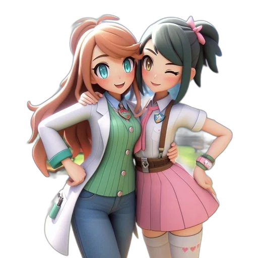 staff, jacket, weapon, 3d render transparent PNG cut-out