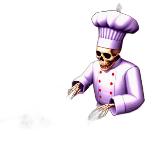 food, staff, 3d render, concept art transparent PNG cut-out