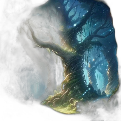 tree, dragon, creature, crown transparent PNG cut-out