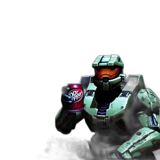 robot, weapon, bottle, 3d render transparent PNG cut-out