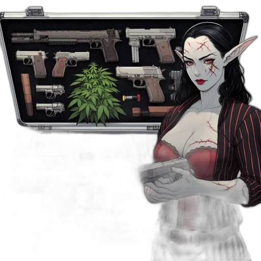 weapon, concept art, fantasy art, comic book art transparent PNG cut-out
