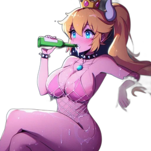 dress, bottle, crown, robot transparent PNG cut-out
