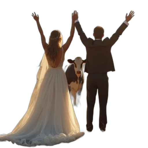 dress, newly, weding, front transparent PNG cut-out