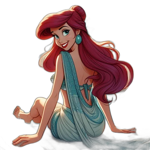 dress, concept art, cartoon, watercolor transparent PNG cut-out
