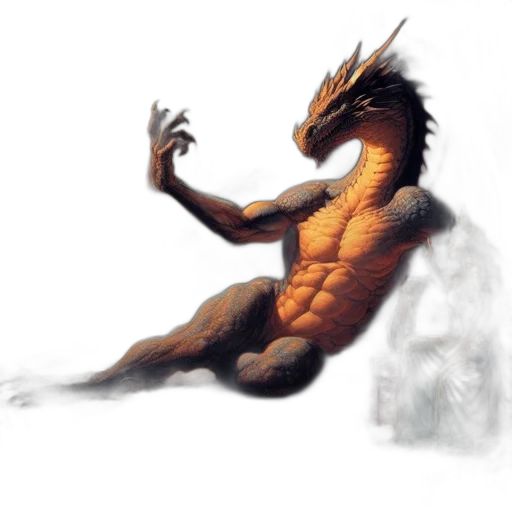 dragon, creature, animal, concept art transparent PNG cut-out
