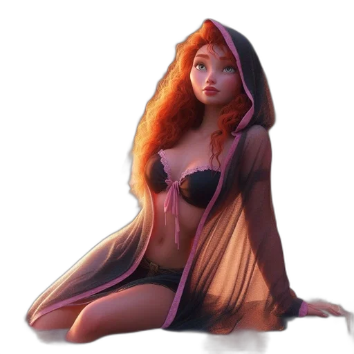 dress, concept art, fantasy art, 3d render transparent PNG cut-out