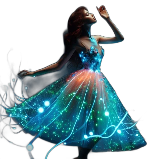 dress, fantasy art, concept art, pixel art transparent PNG cut-out