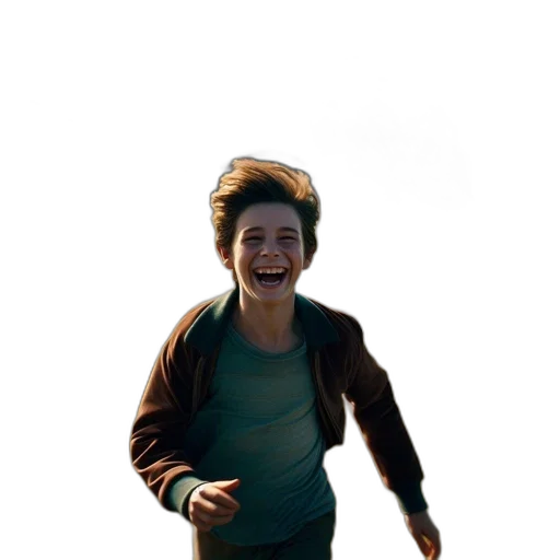 jacket, creature, face, hair transparent PNG cut-out