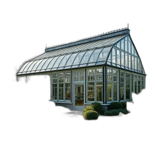 building, furniture, umbrella, 3d render transparent PNG cut-out