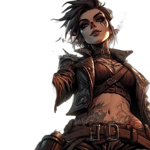 jacket, concept art, comic book art, cyberpunk transparent PNG cut-out