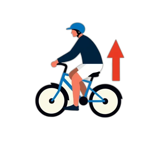 stylized, illustration, person, riding transparent PNG cut-out