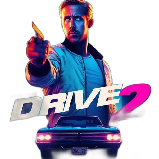 car, jacket, vaporwave, concept art transparent PNG cut-out