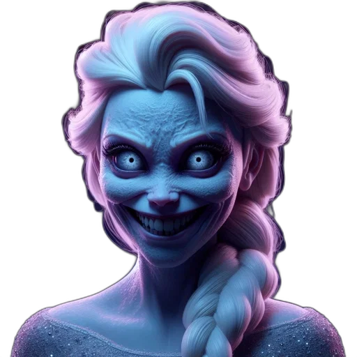 face, creature, mask, concept art transparent PNG cut-out