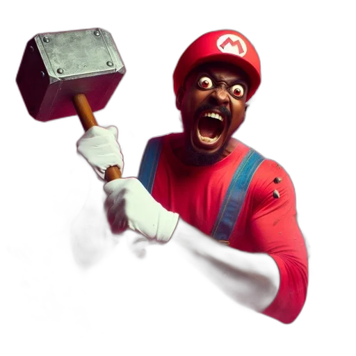 staff, weapon, robot, hat transparent PNG cut-out