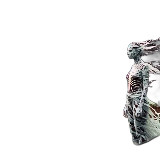 robot, jacket, dress, mask transparent PNG cut-out