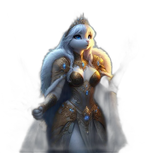 dragon, staff, sword, crown transparent PNG cut-out